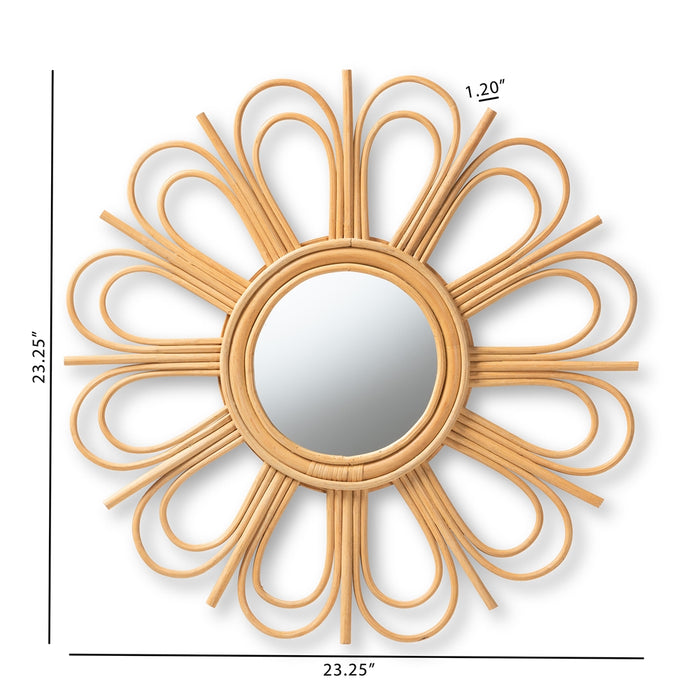 Sakura Bohemian Rattan Accent Mirror