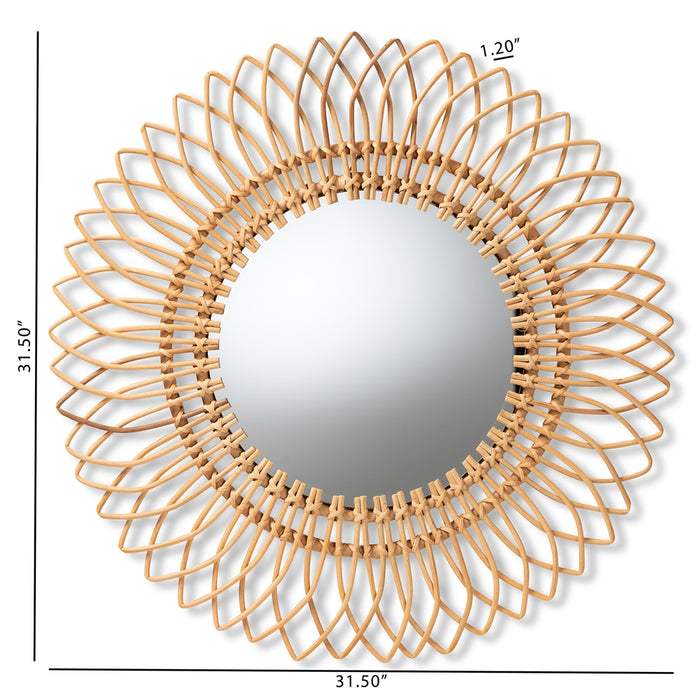 Bora Rattan Accent Wall Mirror