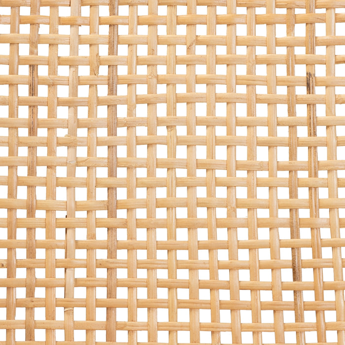 Caspia Mid-Century Modern Rattan Dining Chairs – Set of 2