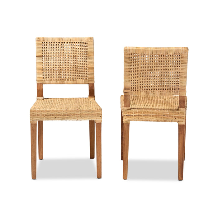Lesia Rattan Dining Chair Set – 2 Pieces