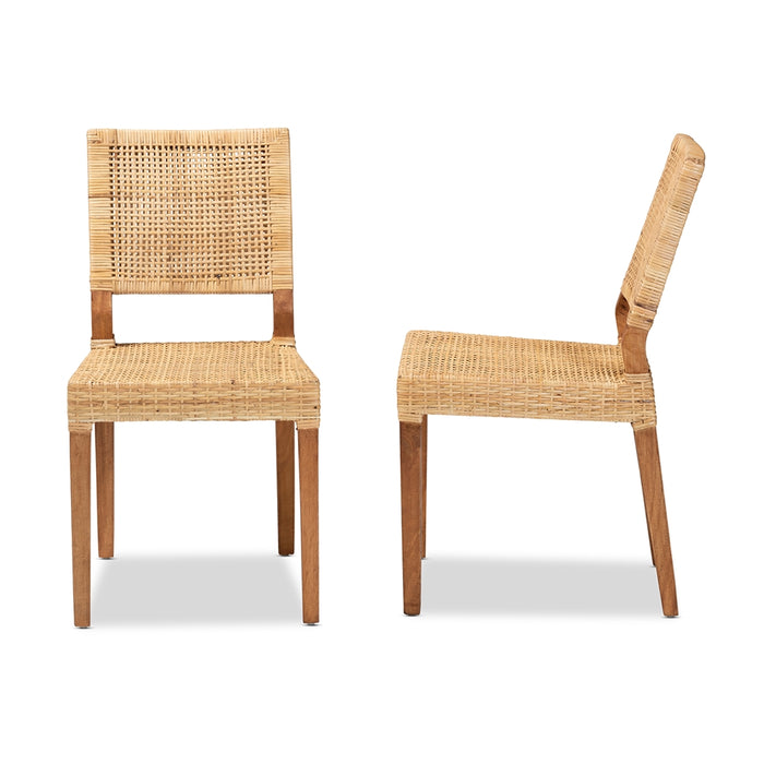 Lesia Rattan Dining Chair Set – 2 Pieces