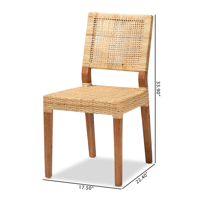 Lesia Rattan Dining Chair Set – 2 Pieces