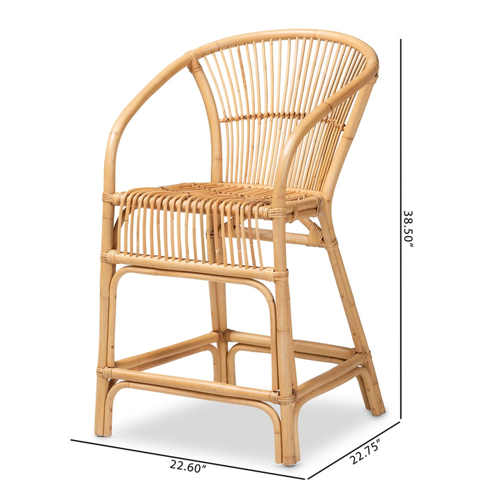 Murai Bohemian Rattan Counter Stool