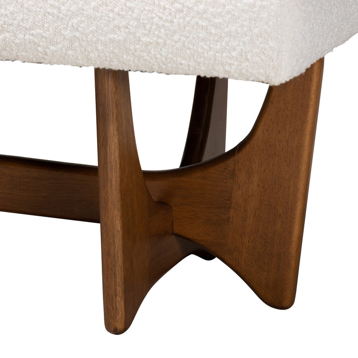 THEO JAPANDI WOOD BENCH/CREAM
