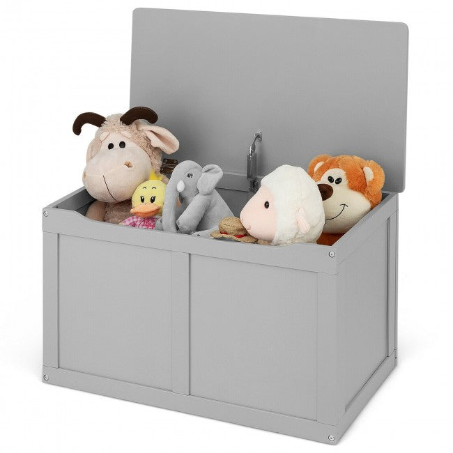 Wooden Chest Organizer Toy Storage Box/Grey