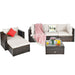 6 Pcs Patio Rattan Sectional Cushion Furniture Set - Cool Stuff & Accessories