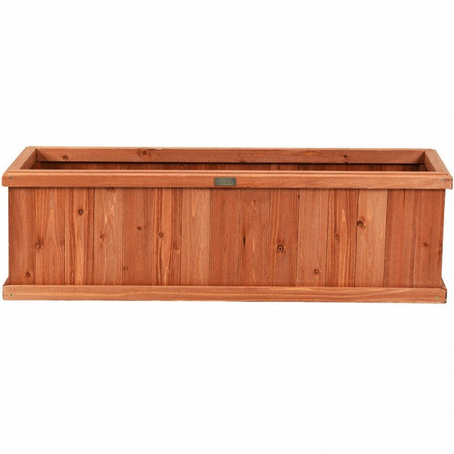 3 Feet x 3 Inch Wooden Decorative Planter Box/Brown