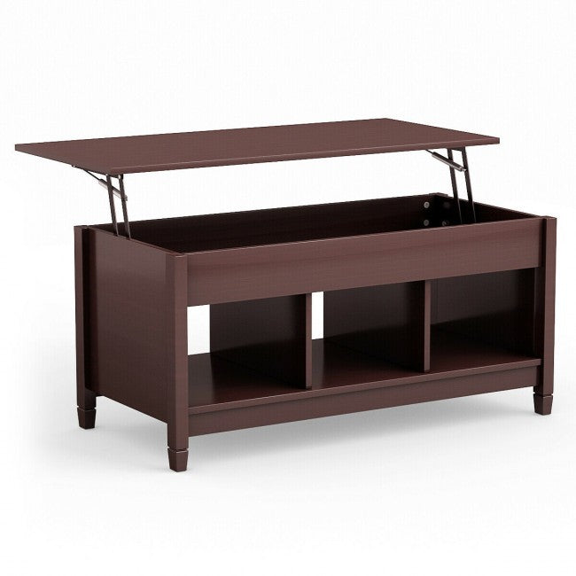 Lift Top Coffee Table with Hidden Storage Compartment/Coffee