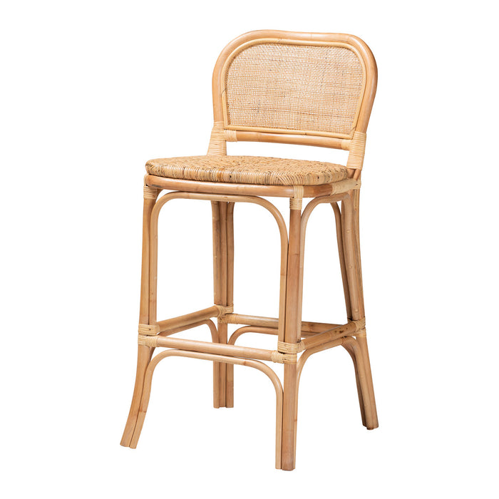 Adrena Bohemian Rattan Bar Stool