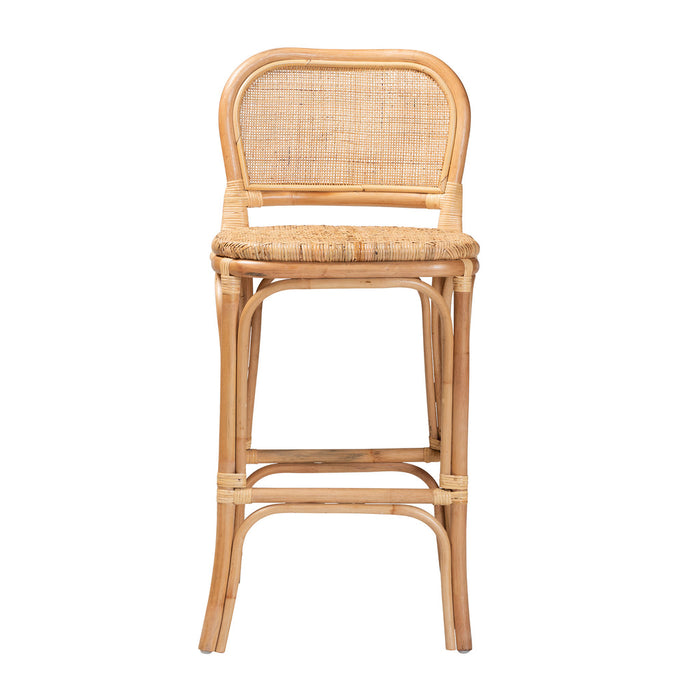 Adrena Bohemian Rattan Bar Stool