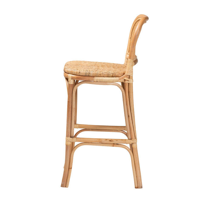 Adrena Bohemian Rattan Bar Stool