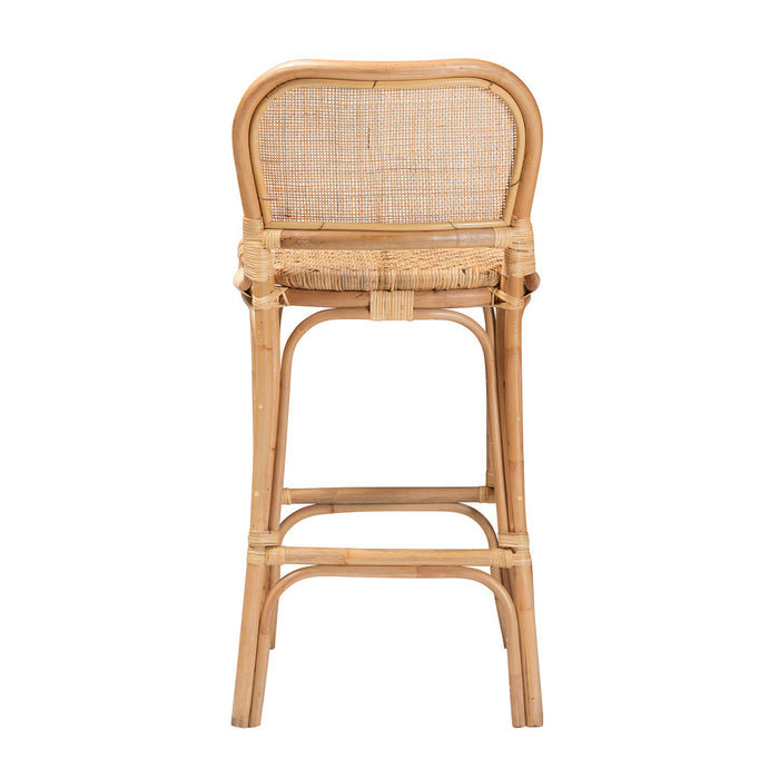 Adrena Bohemian Rattan Bar Stool