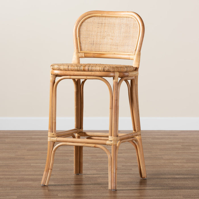 Adrena Bohemian Rattan Bar Stool
