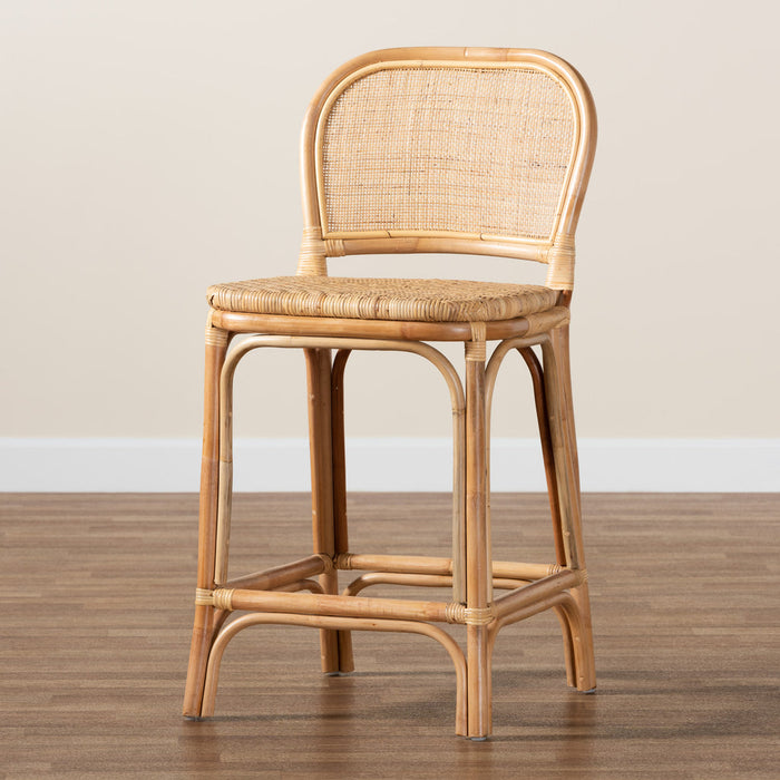 Adrena Bohemian Rattan Counter Stool