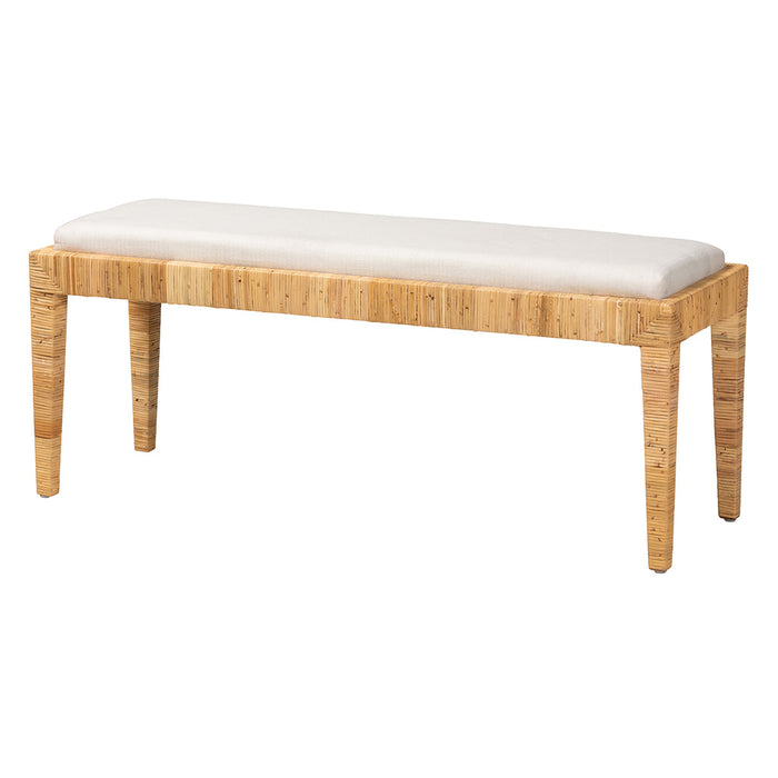 SOFIA MODERN RATTAN BENCH