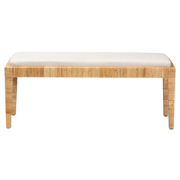 SOFIA MODERN RATTAN BENCH