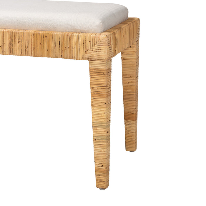 SOFIA MODERN RATTAN BENCH