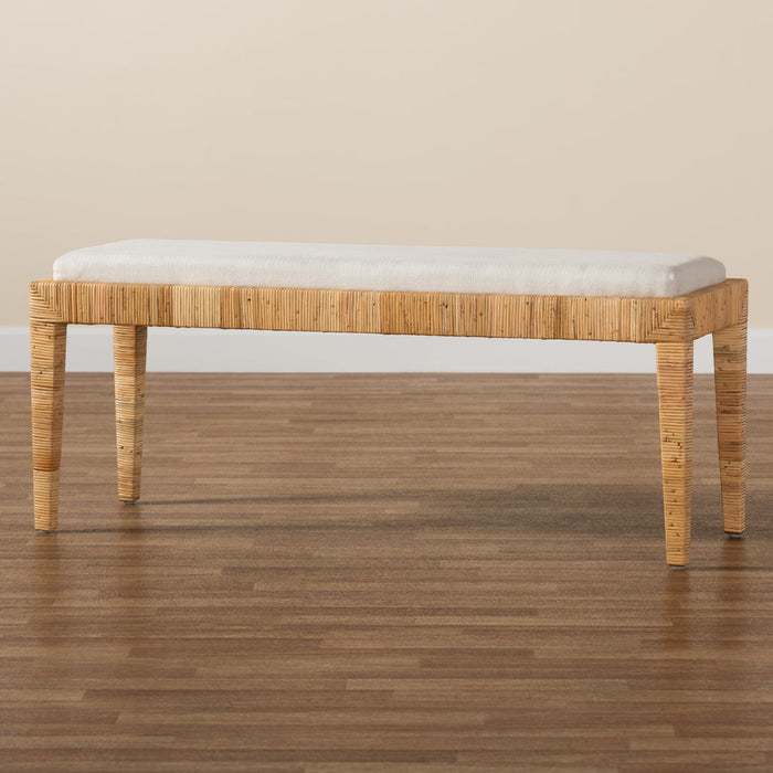 SOFIA MODERN RATTAN BENCH