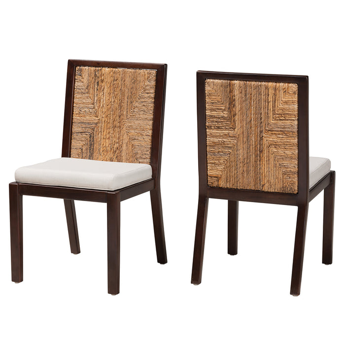JOANA MODERN BOHEMIAN 2 PIECE DINING CHAIR SET