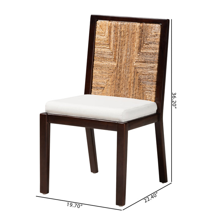 JOANA MODERN BOHEMIAN 2 PIECE DINING CHAIR SET