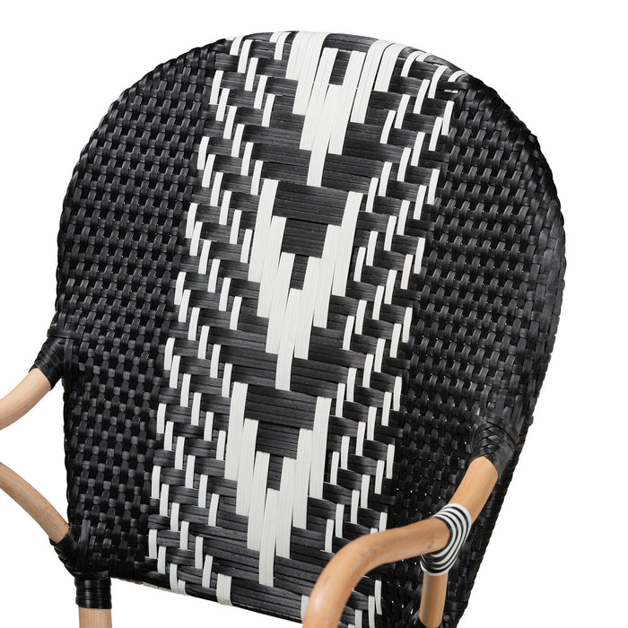 Wallis French Two Tone Black And White Dining Chair
