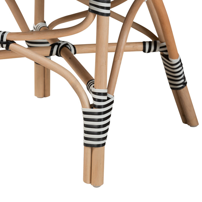 Wallis French Two Tone Black And White Dining Chair