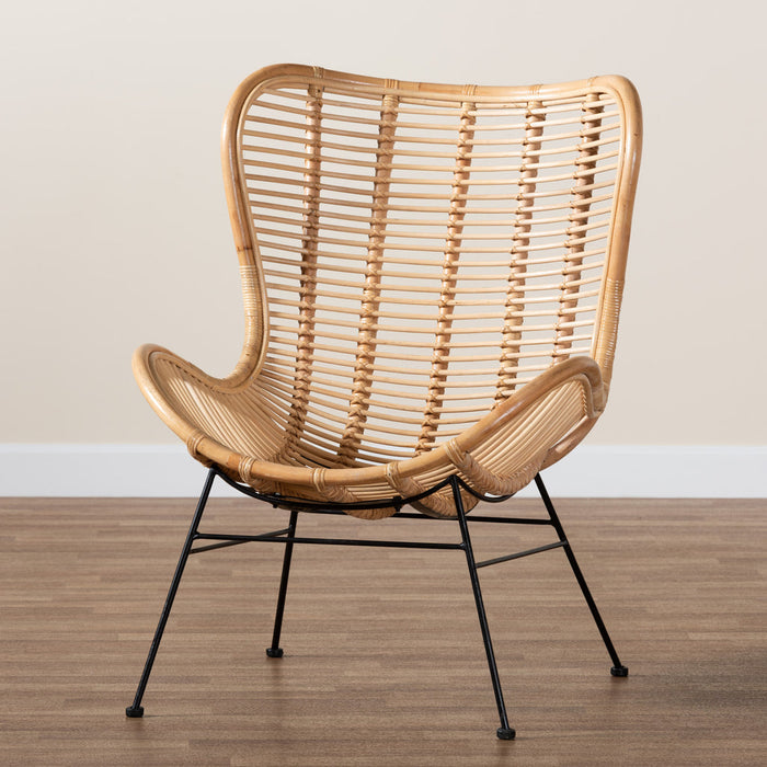 COLORADO MODERN RATTAN ACCENT CHAIR/NATURAL