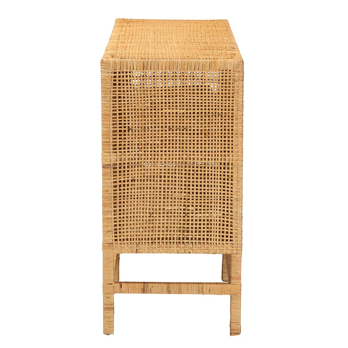 VIVAN BOHEMIAN RATTAN STORAGE CABINET