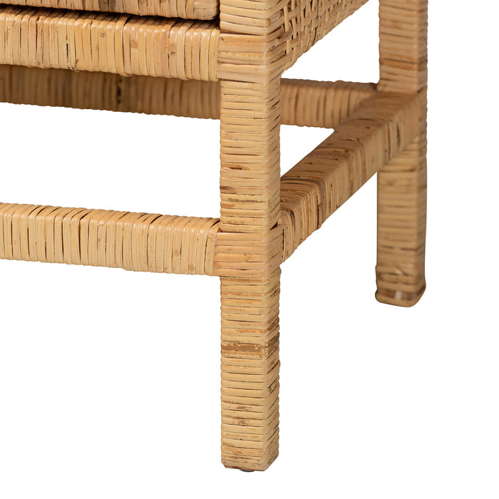 VIVAN BOHEMIAN RATTAN STORAGE CABINET
