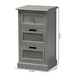 Sheldon Vintage Synthetic Rattan 3 Drawer Nightstand - Cool Stuff & Accessories