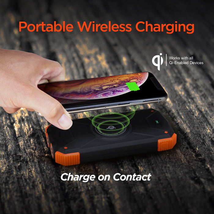 Solar 10000mAh Wireless Power Bank - Cool Stuff & Accessories