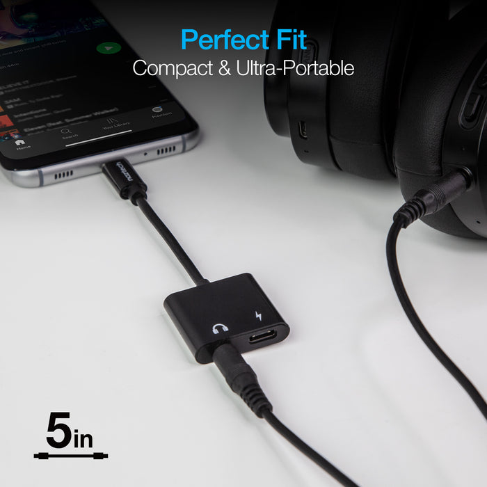 Naztech USB-C & 3.5mm Audio + Charge Adapter - Cool Stuff & Accessories