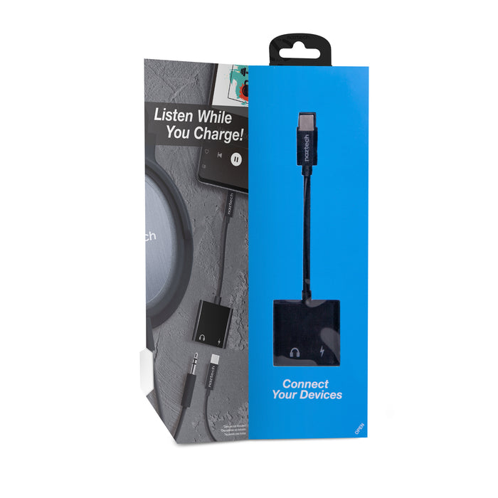 Naztech USB-C & 3.5mm Audio + Charge Adapter - Cool Stuff & Accessories