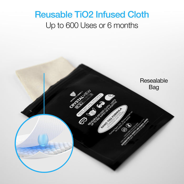 CrystalView Xtreme Nano Anti-Fog Treatment Cloth - Cool Stuff & Accessories