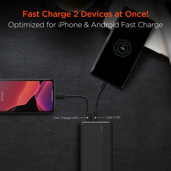 20,000mAh | Fast Charge Power Bank with 20W USB-C PD