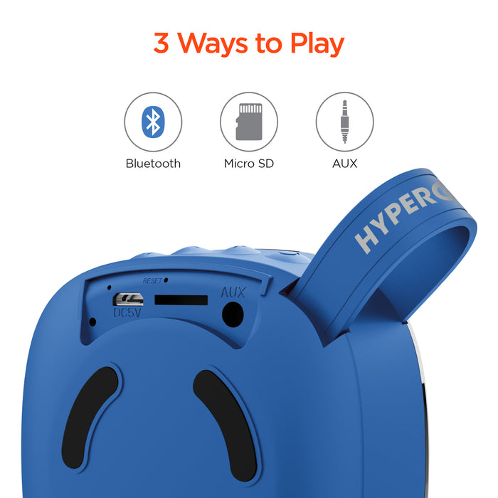 HyperGear Fabrix Mini Wireless Portable Speaker Blue