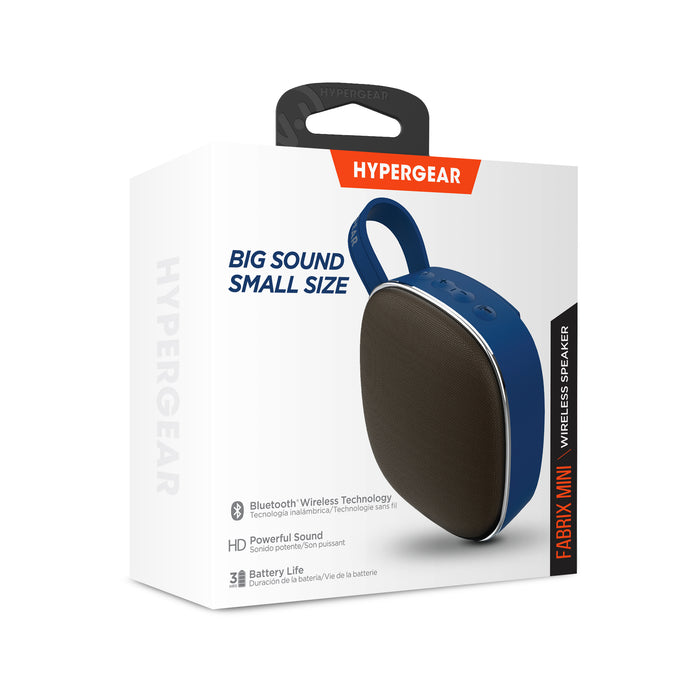 HyperGear Fabrix Mini Wireless Portable Speaker Blue
