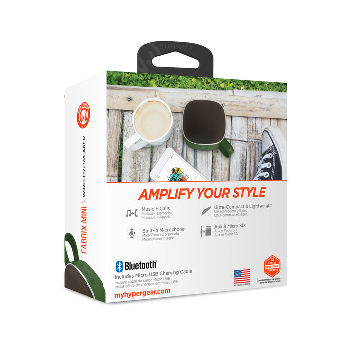 Fabrix Mini Wireless Portable Speaker Green