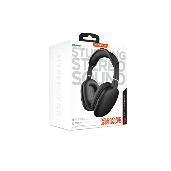 HyperGear VIBE Wireless Headphones Black