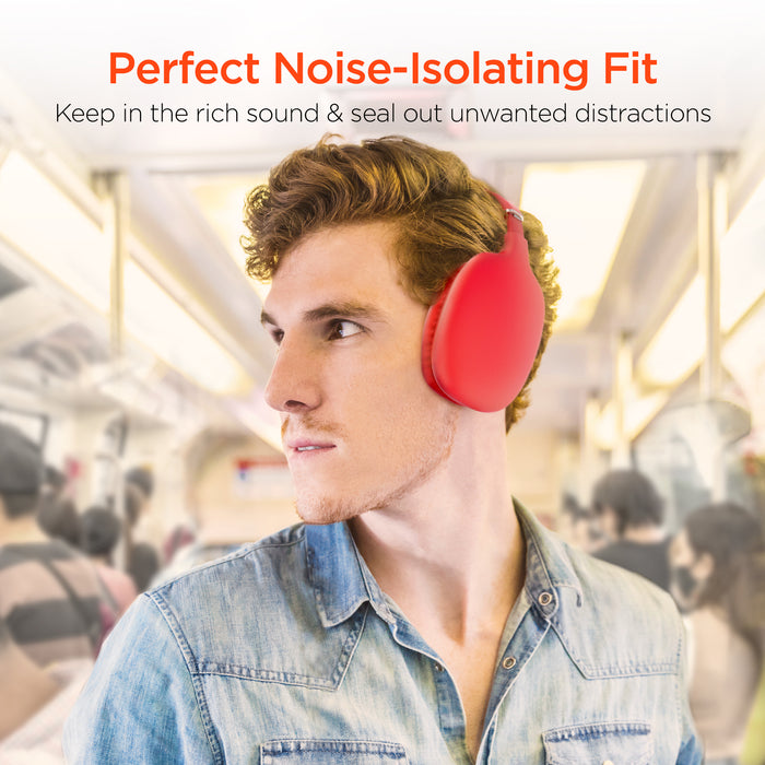 HyperGear VIBE Wireless Headphones Red