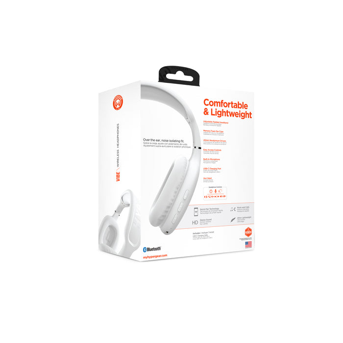 HyperGear VIBE Wireless Headphones White Cool Stuff Accessories