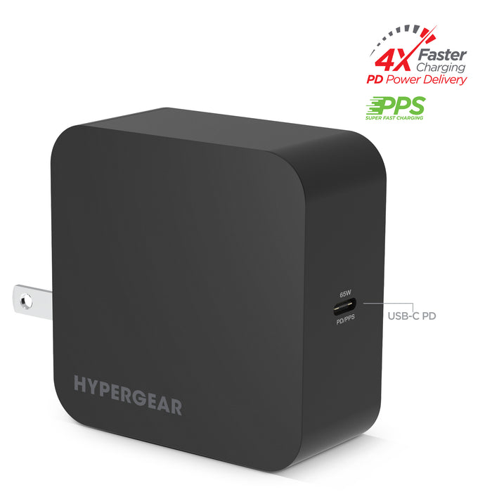 Speed boost 65W USB-C PD Laptop Wall Charger with PPS Fast Charge for iPhone and Android