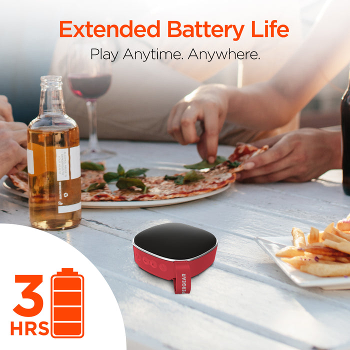 HyperGear Fabrix Mini Wireless Portable Speaker/Red