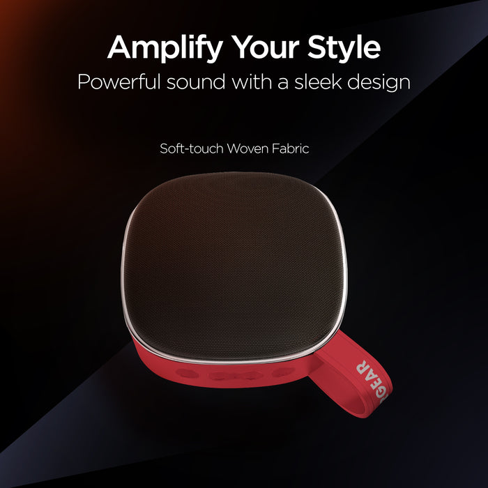 HyperGear Fabrix Mini Wireless Portable Speaker/Red