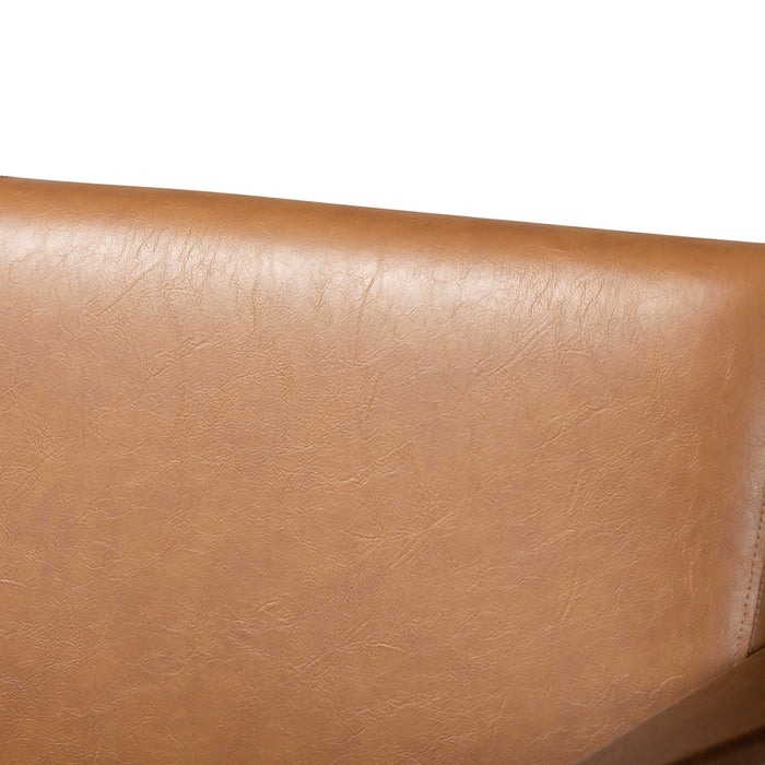 Bianca Mid Century Faux Leather Effect Loveseat - Cool Stuff & Accessories