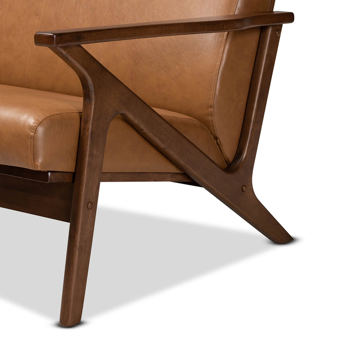 Bianca Mid Century Faux Leather Effect Loveseat - Cool Stuff & Accessories
