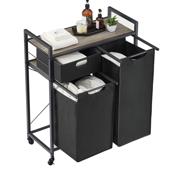 JHX Laundry Basket/ Grey