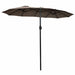 15 ft Double-Sided Outdoor Patio Umbrella with Crank without Base - Cool Stuff & Accessories