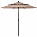 10ft 3 Tier Outdoor Patio Umbrella with Double Vented - Cool Stuff & Accessories