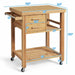 Bamboo Kitchen Cart with Drawers - Cool Stuff & Accessories